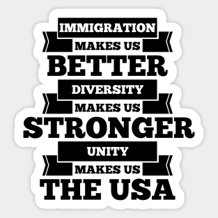 Immigration U.S.A. Sticker